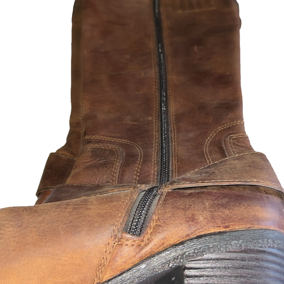 B.O.C. Boot, SZ 9.5, Brown Leather, Soft inside, 2.5” heal, sole to top 16” (T4) - Picture 11 of 15